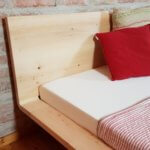 Zirbenbett modern mit Breitem Seitenrand