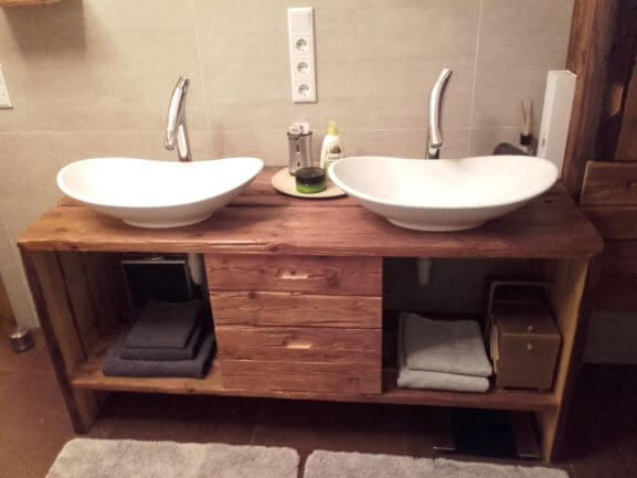 Altholz Bad-Waschtisch