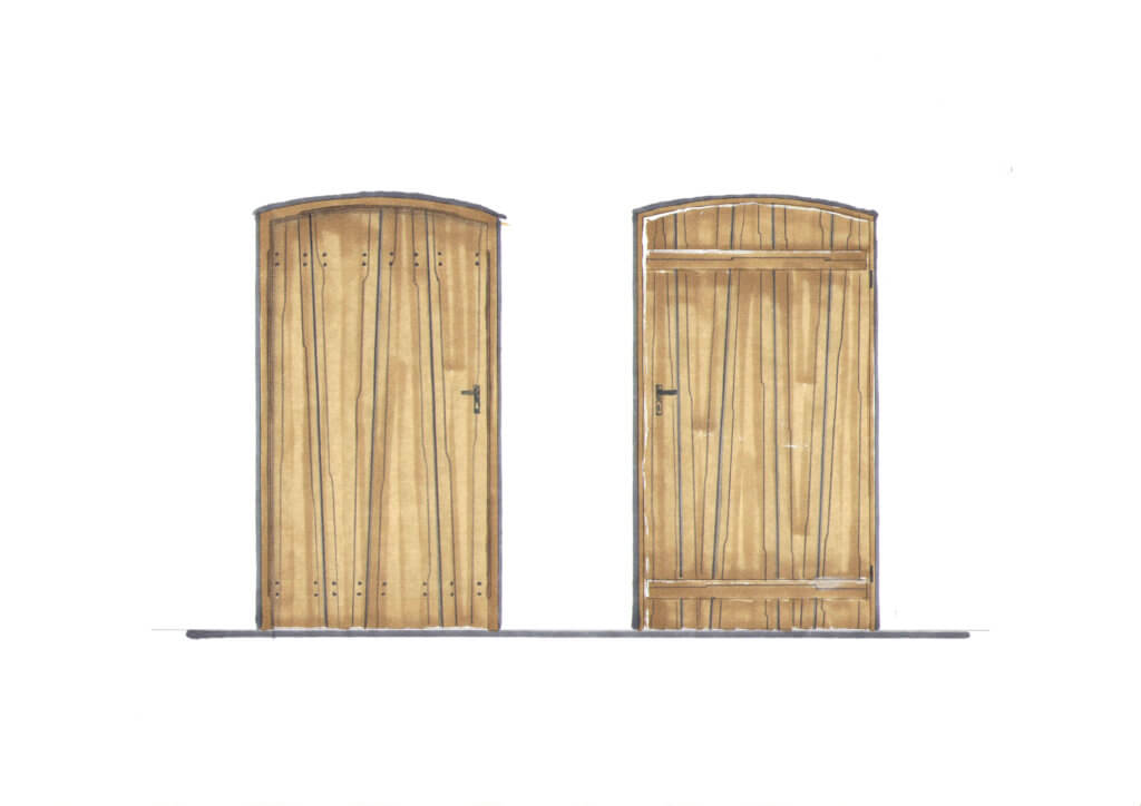 Zeichnung Zimmertüren